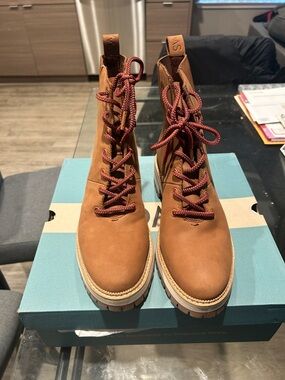 Toms Frankie Water Resistant Tan Oiled Nubuck Boots